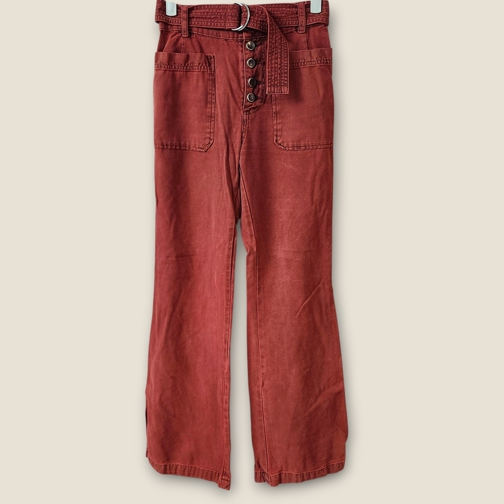 Free People Brickstone Flare Pants Sz 0 - Picture 2 of 6